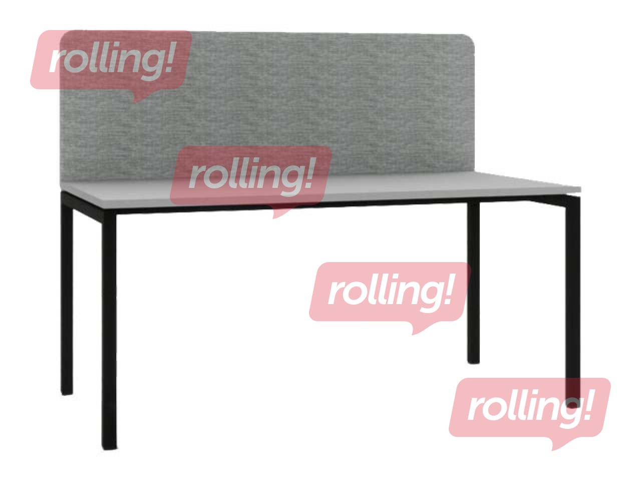 Acoustic partition, 160 cm, gray