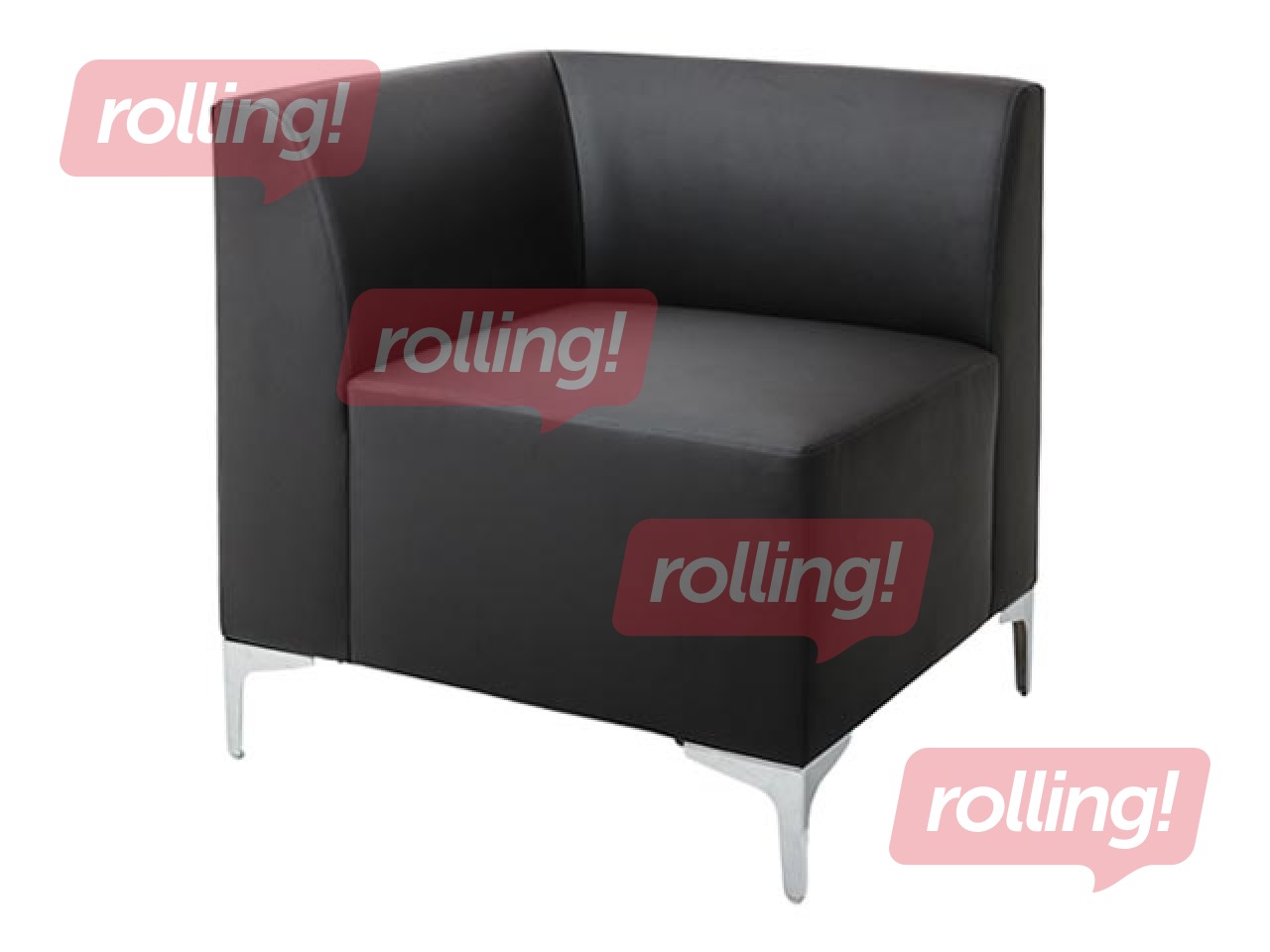 Правая угловая секция модульного дивана OTTO, черная