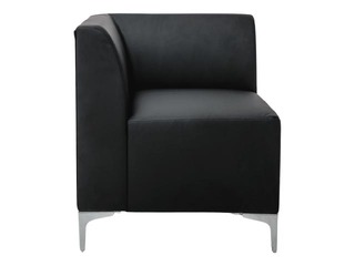 The right corner section of the modular sofa OTTO, black