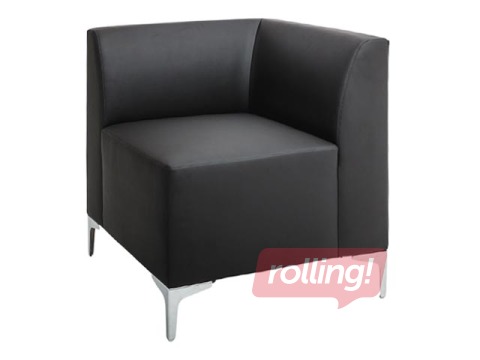 Left corner section of modular sofa OTTO, black
