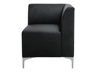 Moduļu dīvāns Otto, kreisais stūra posms, melns