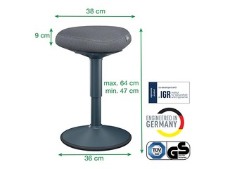 Ergonomiline aktiivne istumistoole Leitz Ergo, mugava istmega