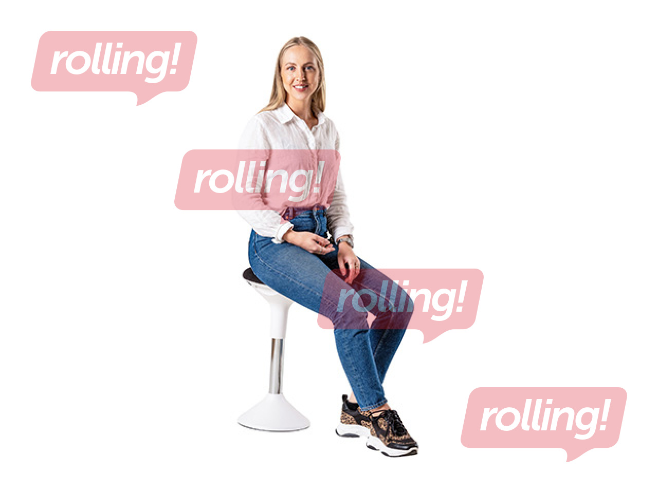 Office chair, Sun-Flex, Active, white