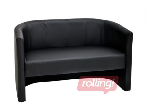 Sofa DISKO, artificial leather, black