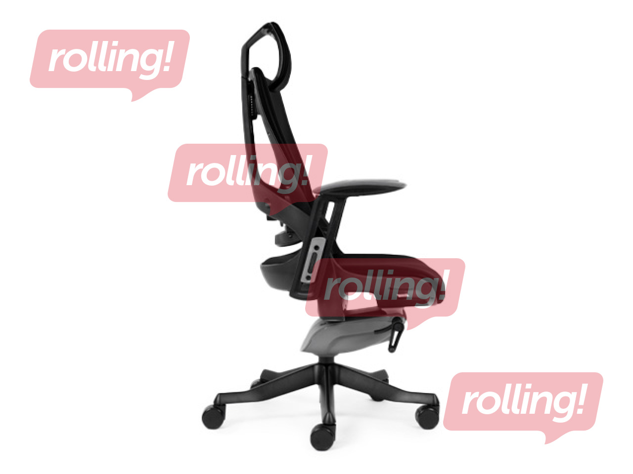 Biroja krēsls Wau L, Ergo, melns