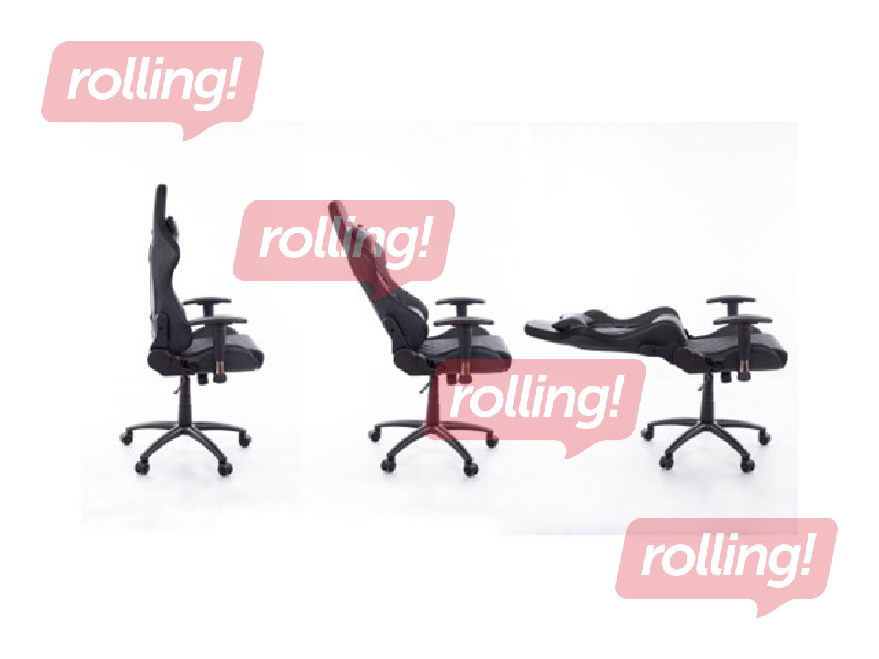 Игровое кресло Happy Game, 8051, чёрное