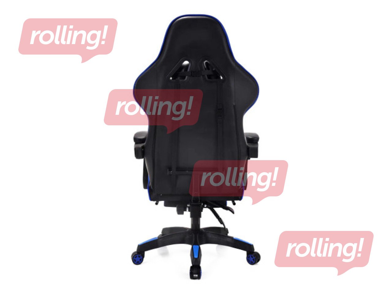 Spēļu krēsls Happy Game, 7911, melns ar zilu