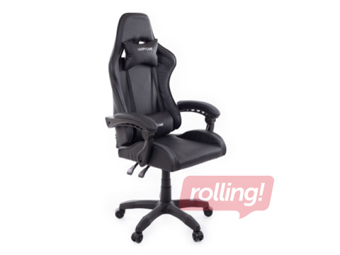 Gaming Chair with Footrest Happy Game, 7911, black