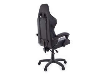 Gaming Chair with Footrest Happy Game, 7911, black