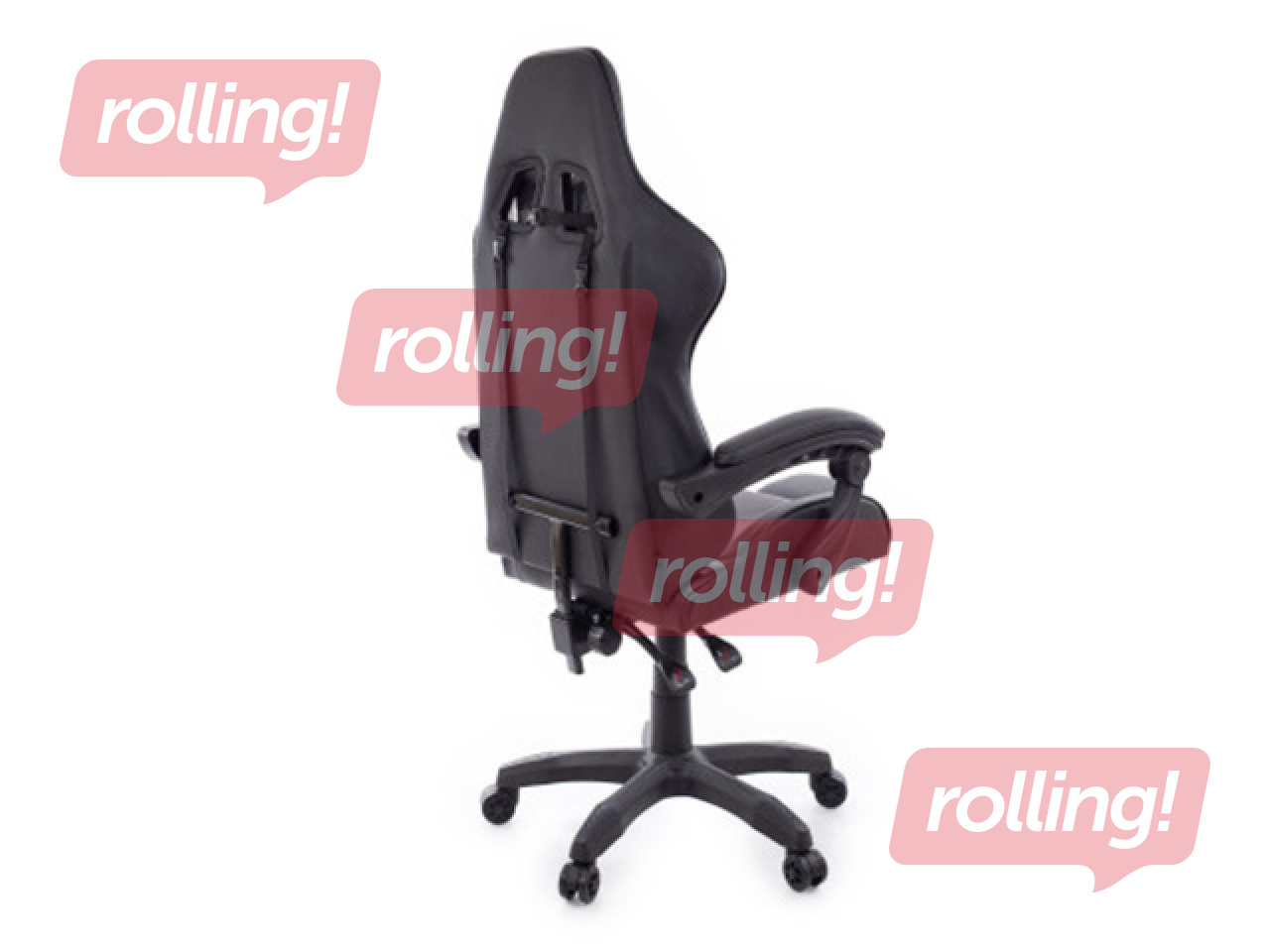 Gaming Chair with Footrest Happy Game, 7911, black