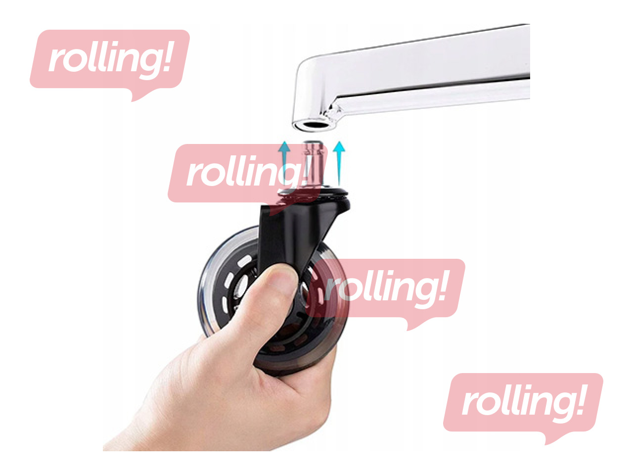 Kontoritooli kummirataste komplekt, 5tk