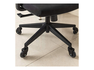 Rubber castor set for office chairs, 5pcs