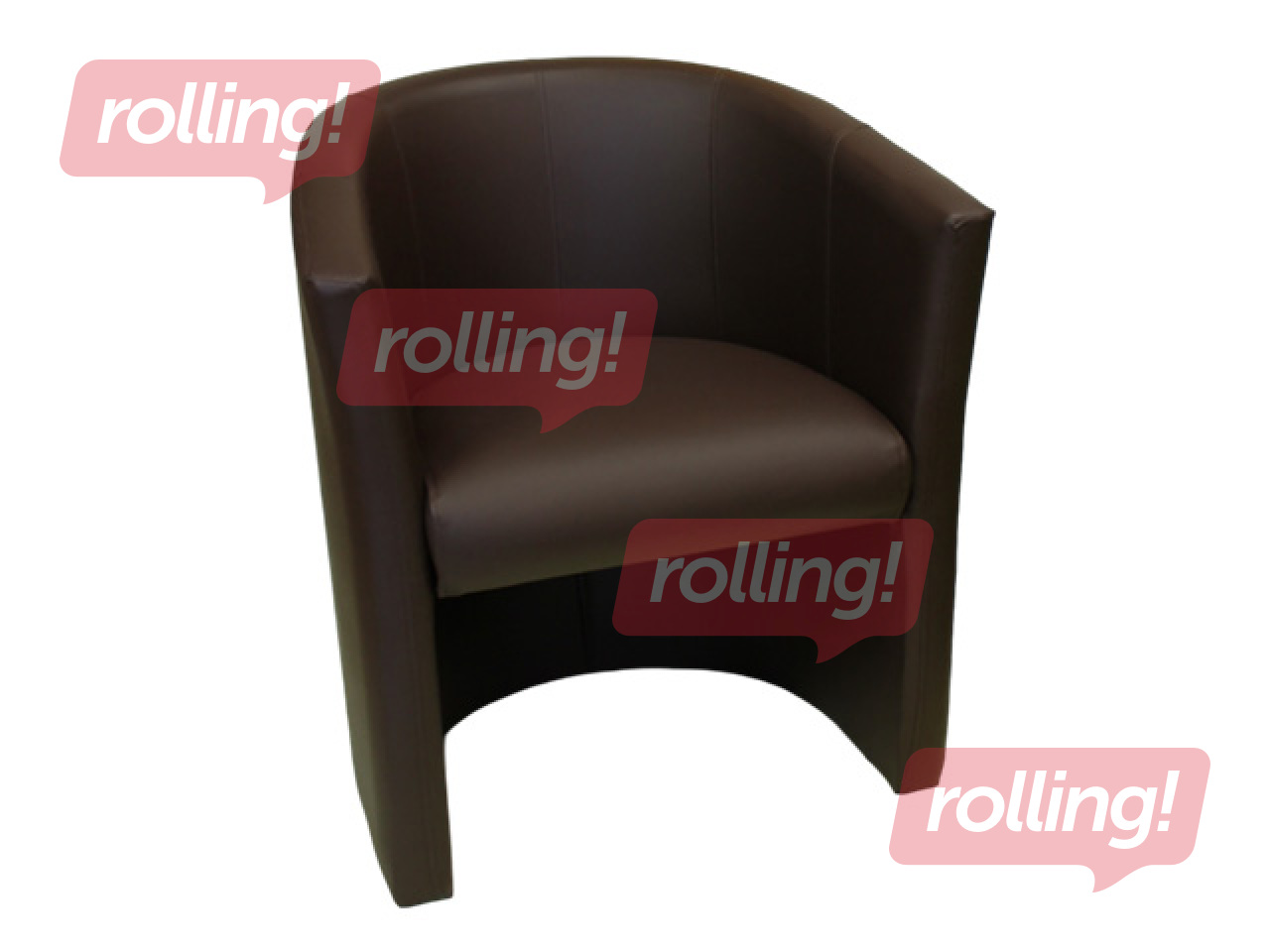 Кресло Club, искусственная кожа, тёмно-коричневый