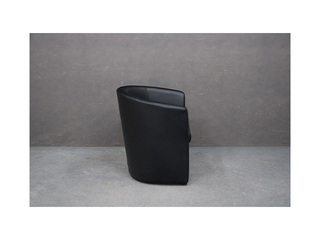 Krēsls Club, mākslīgā āda, melns