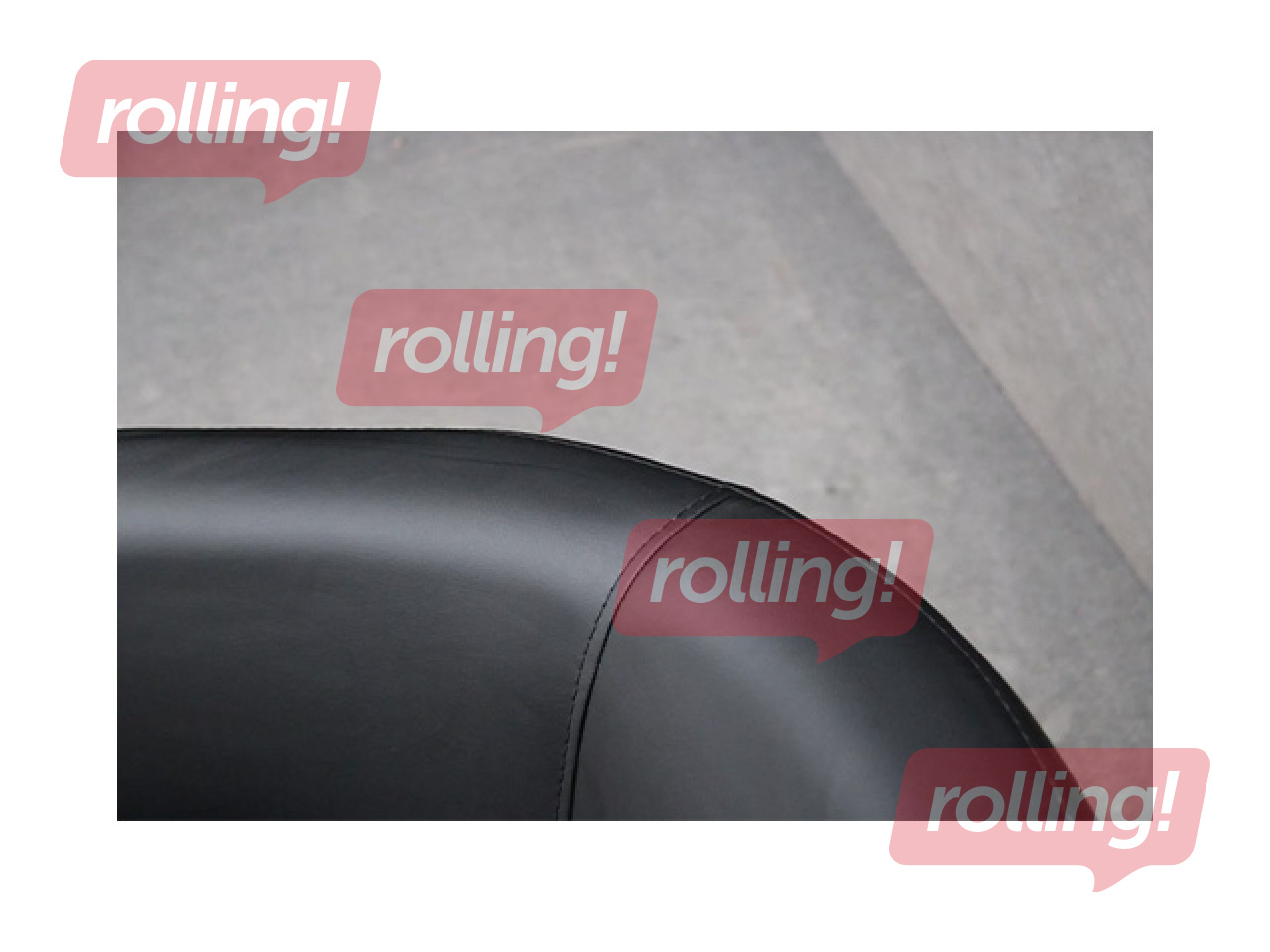 Krēsls Club, mākslīgā āda, melns