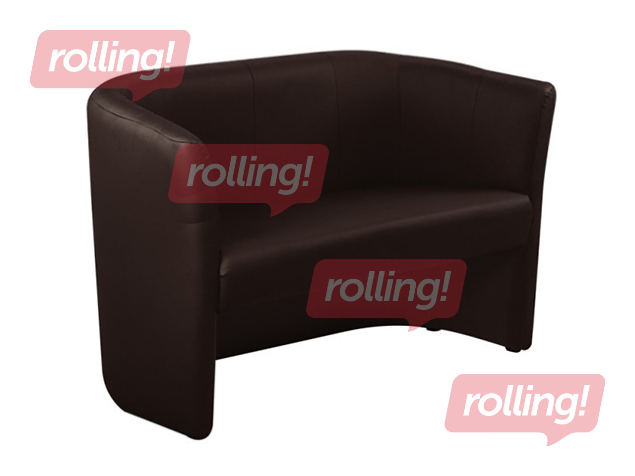 Diivan Club Duo, kunstnahk, tumepruun