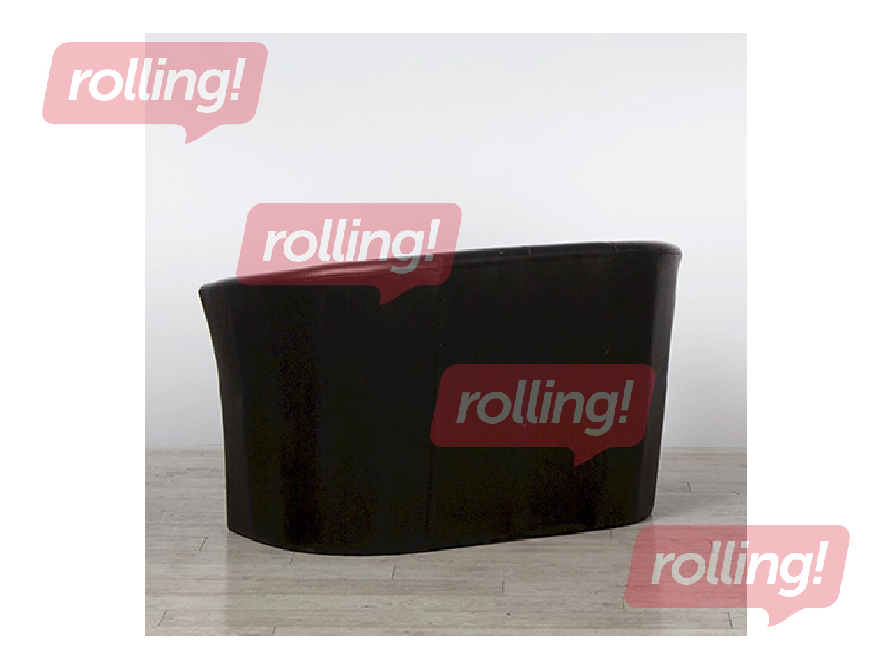 Dīvāns Club Duo, mākslīgā āda, melns