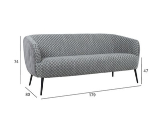 Sofa Accent, fabric, grey