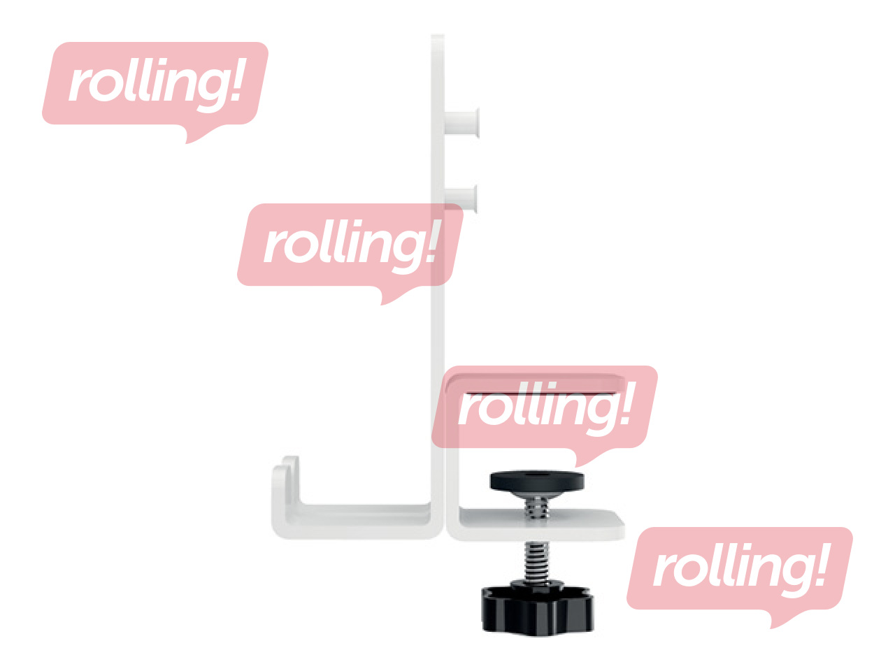 Lauakorraldaja Leitz Ergo, perforeeritud, sülearvutihoidikuga, valge, 80x25cm