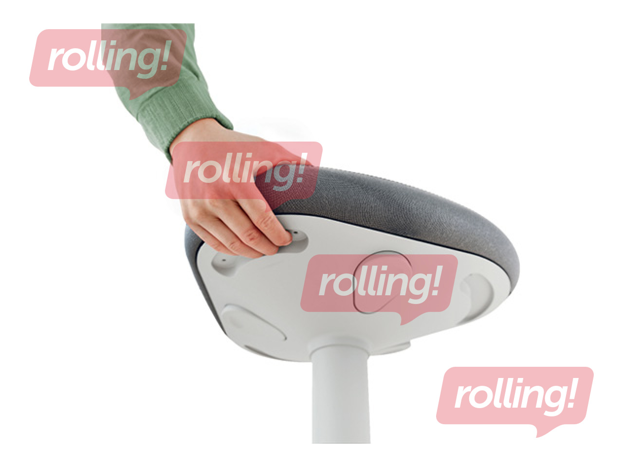 Aktiivse istumise tool Leitz Ergo, mugava istmega, valge, hall