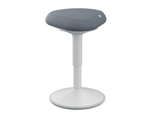 Стул для активного сидения Leitz Ergo, с комфортным сиденьем, белый, серый