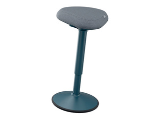 Active standing chair Leitz Ergo, with comfortable seat, grey