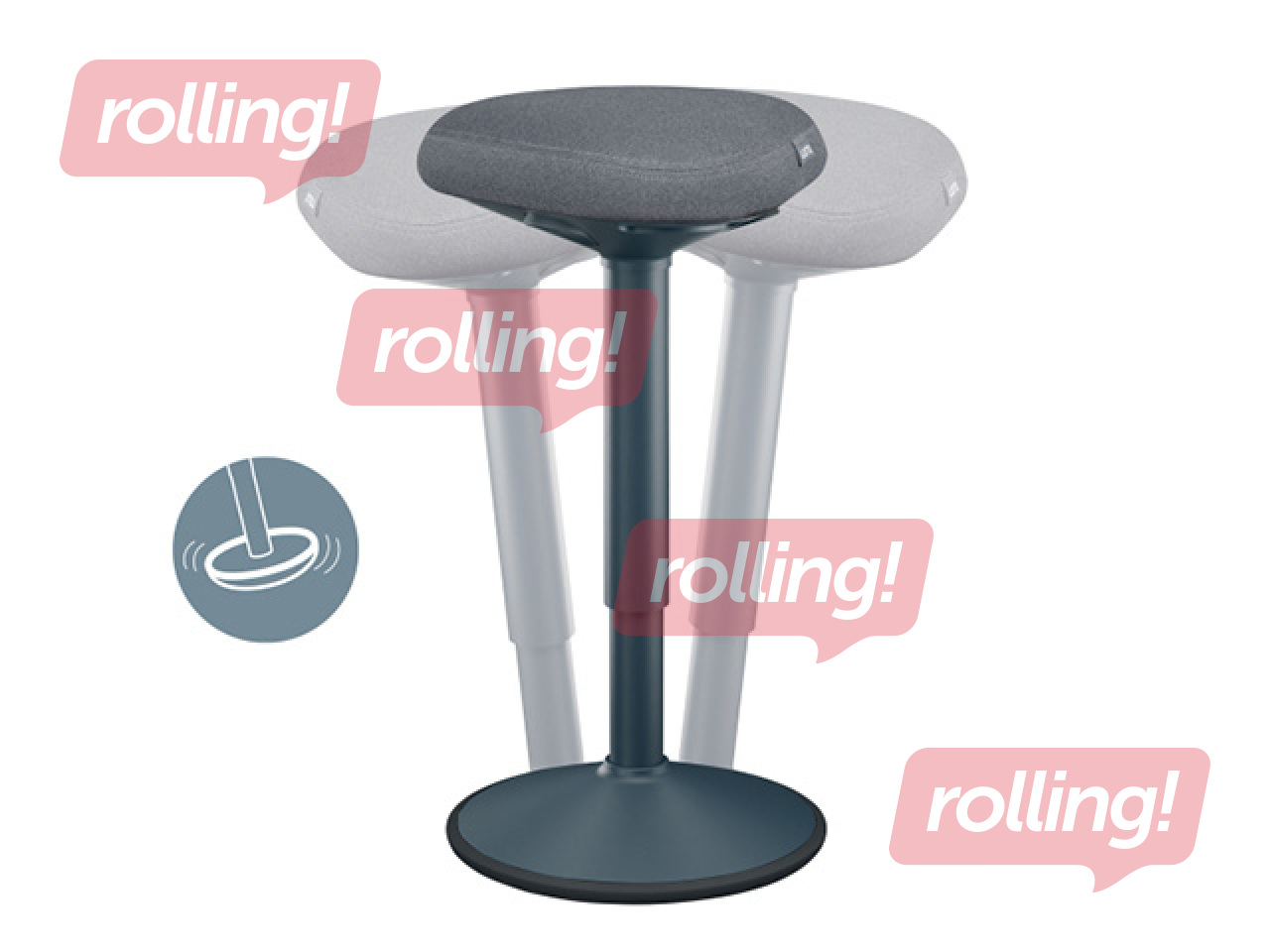 Aktiivse seismise tool Leitz Ergo, mugava istmega, hall