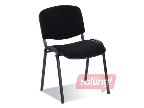 Visitor chair Iso Black, fabric, black
