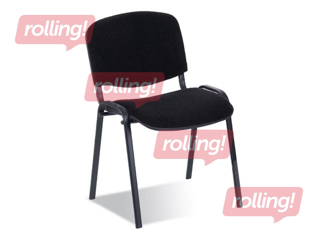 Visitor chair Iso Black, fabric, black