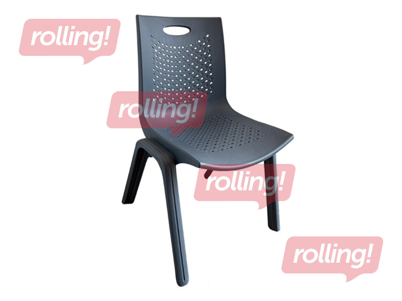 Külastajatool PP, ühendatav, must