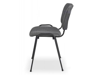 Visitor chair Iso, fabric, gray