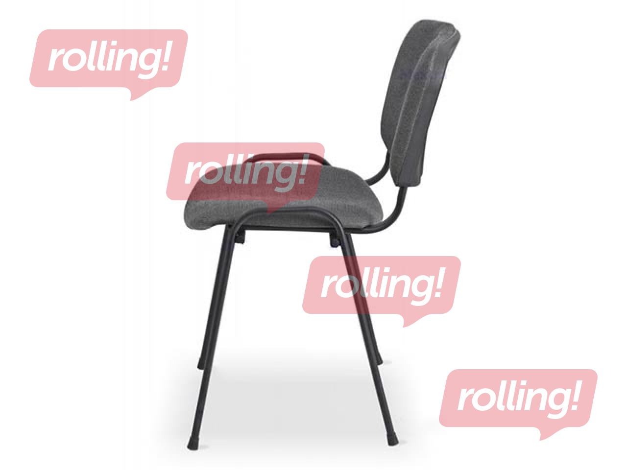 Visitor chair Iso, fabric, gray