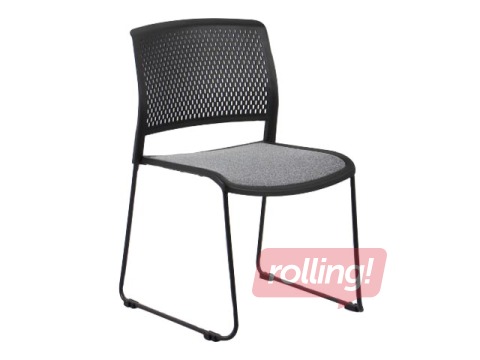 Külastaja tool Viva, must