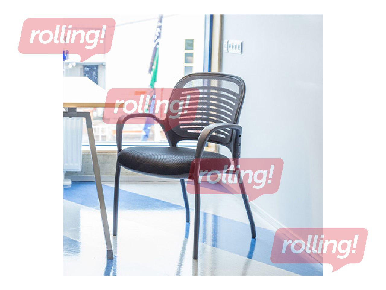 Кресло для посетителей Torino, чёрное