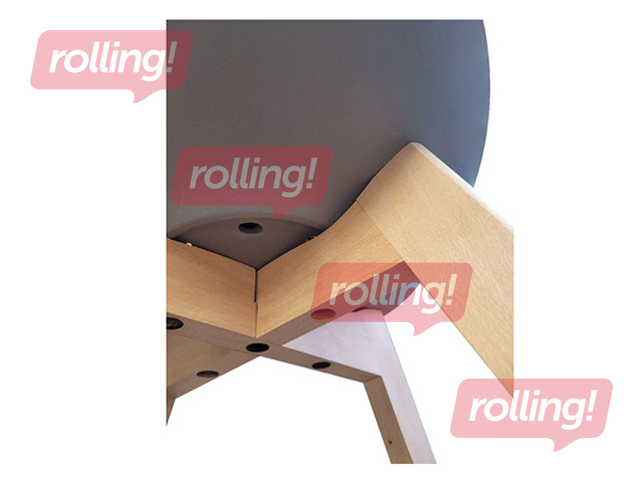 Apmeklētāju krēsls Springos Verde, pelēks