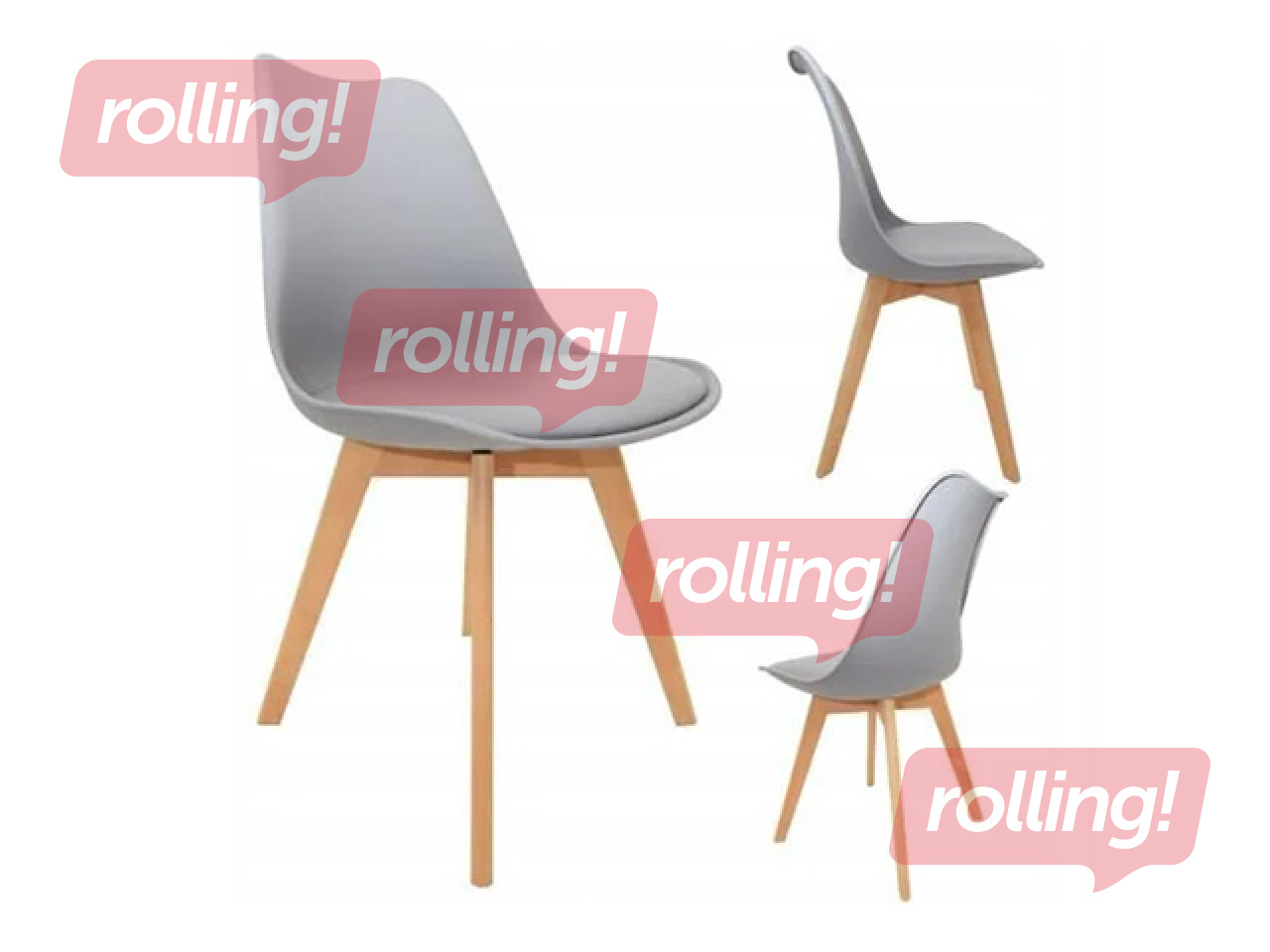 Visitor chair Springos Verde, grey