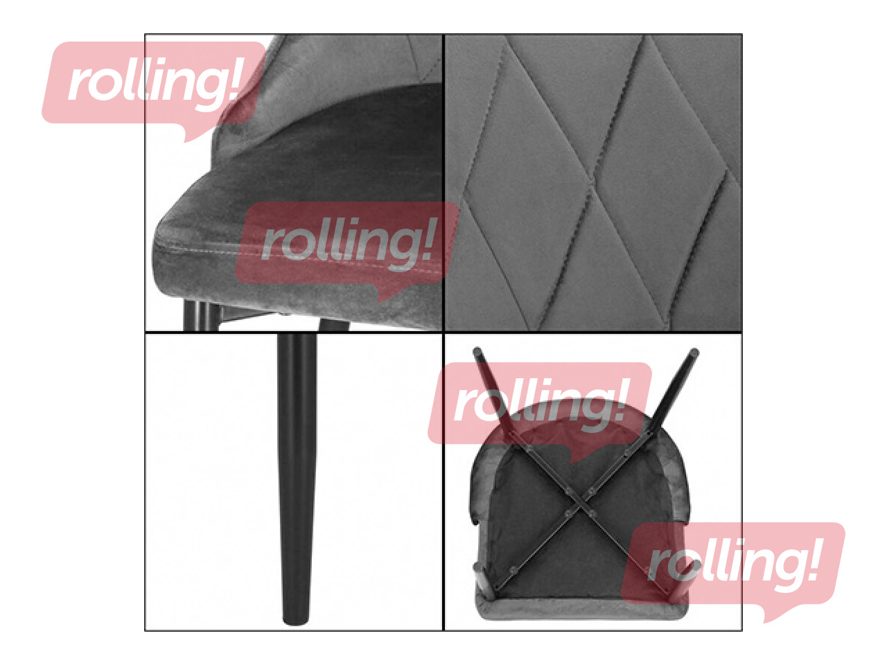 Стул для посетителей Springos, серый