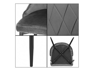 Visitor chair Springos, gray