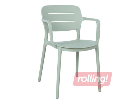 Chair Mango, plastic, green-grey