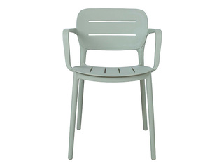 Chair Mango, plastic, green-grey
