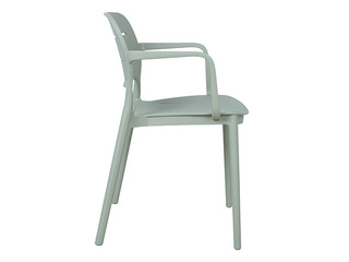 Chair Mango, plastic, green-grey