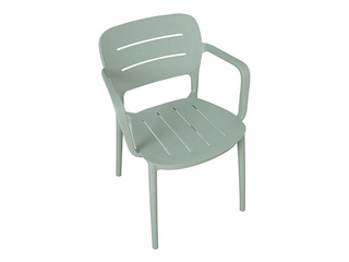 Chair Mango, plastic, green-grey