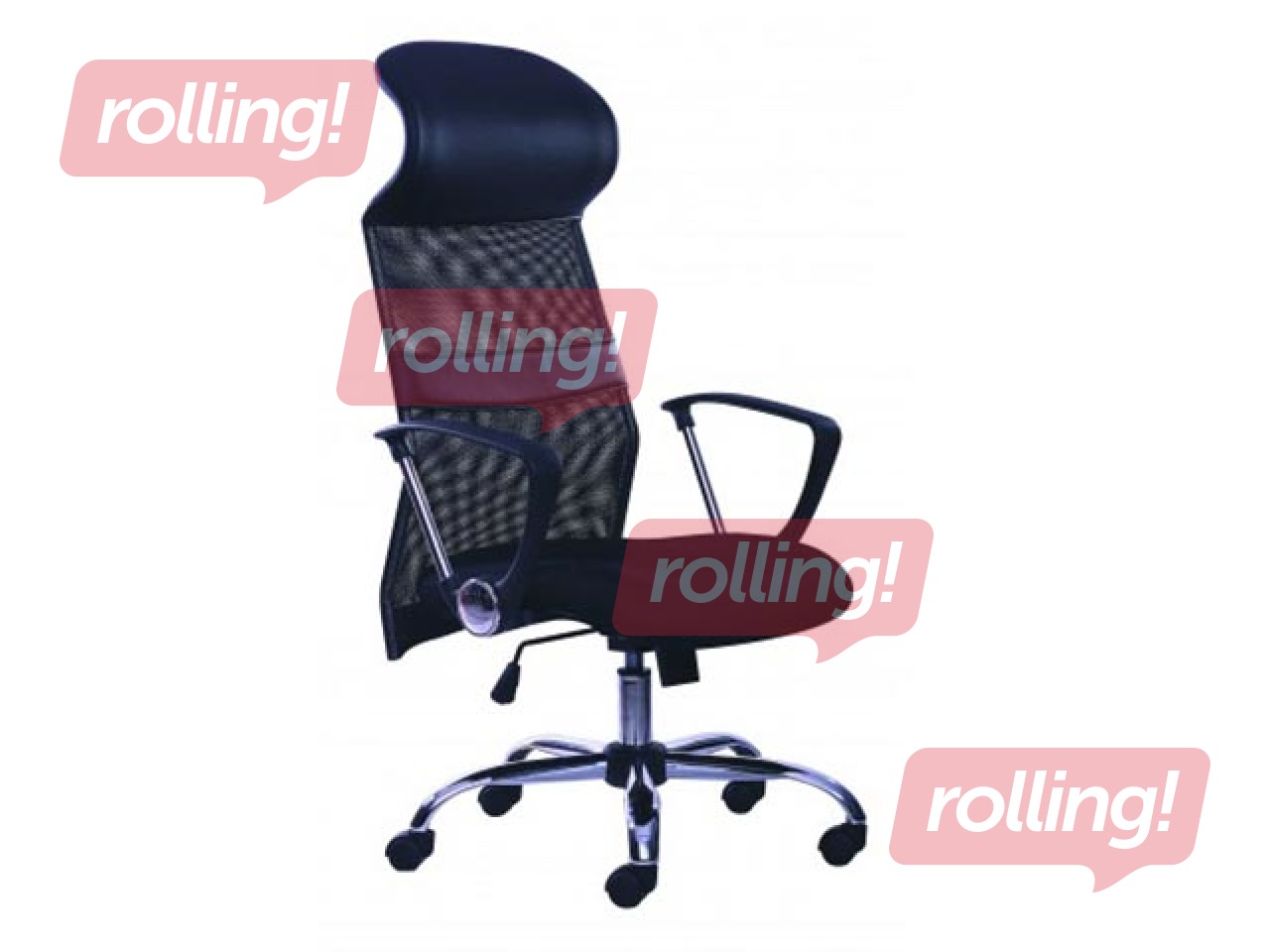 Biroja krēsls Happy Game, 4714, melns