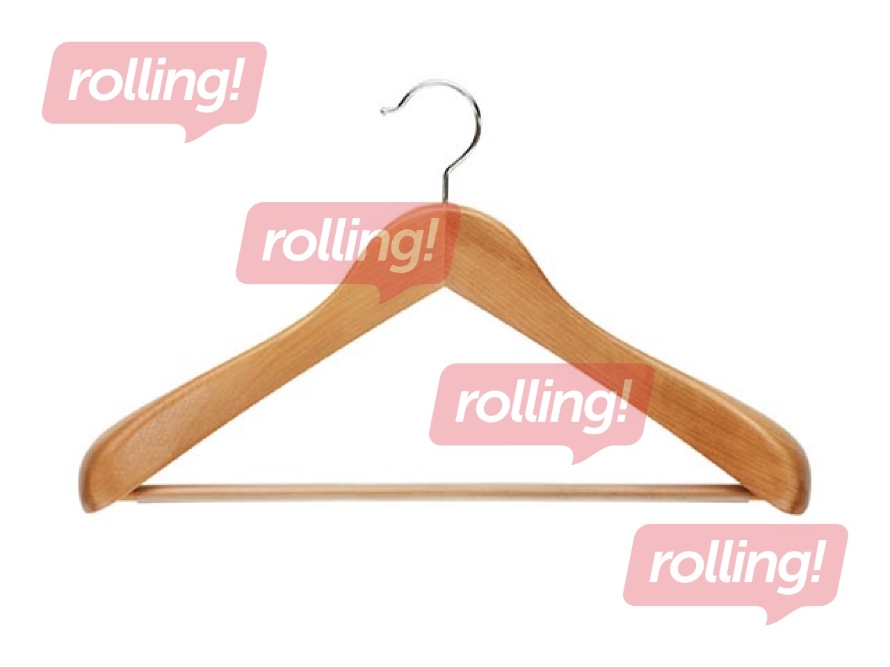 Riidepuu puidust, lai, pükstehoidjaga, 1tk