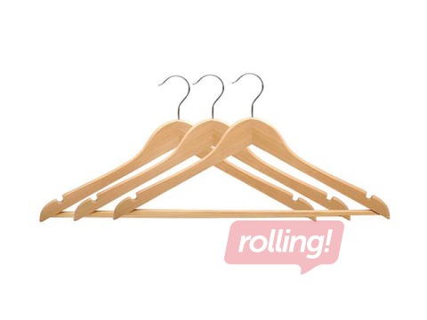 Wooden clothes hanger, 3 pcs. 