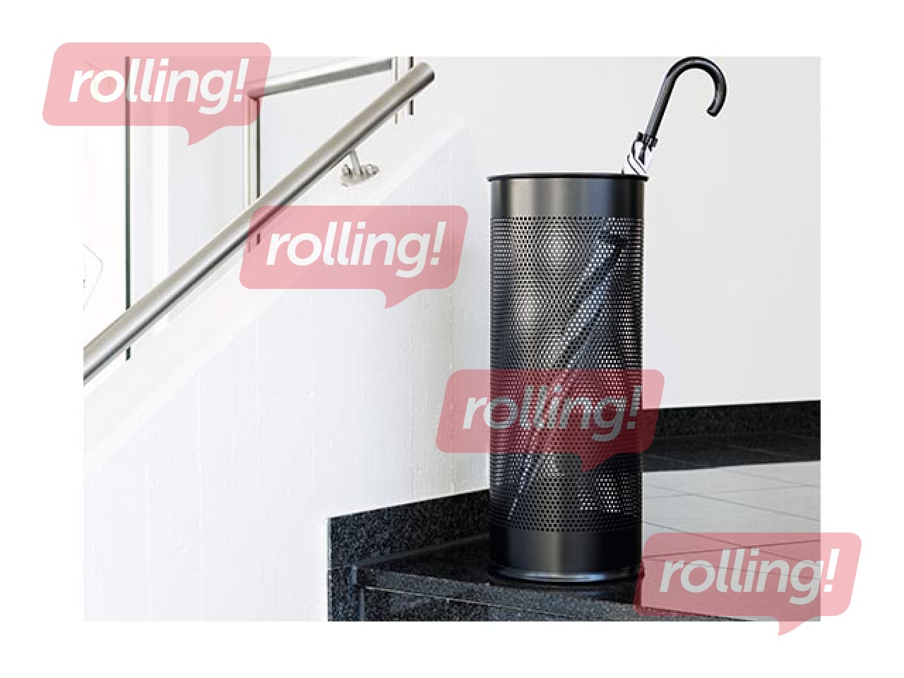 Umbrella stand Durable, black