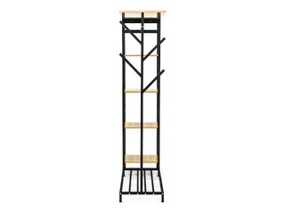Riidepuu rest Domoletti Jolanta, must/puit, 170cm