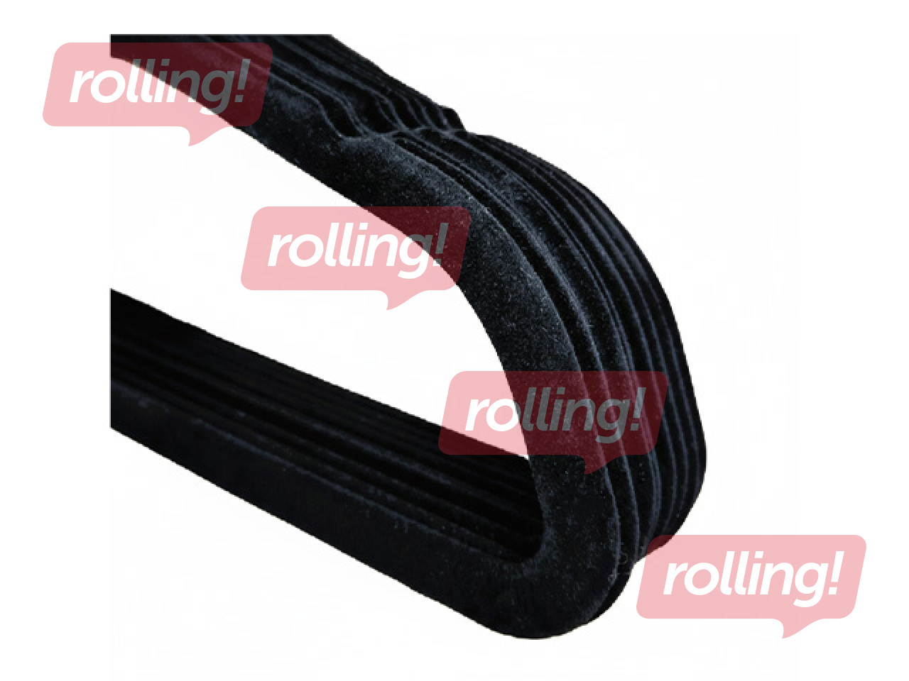 Clothes hangers Alpina, velvet coating, black, 10 pcs.