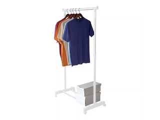 Riidestange Ordinett, Deluxe White, valge, 88x43x98-175cm