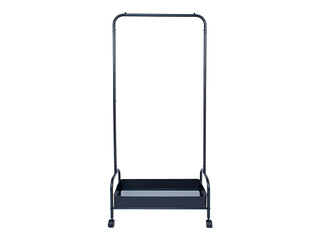 Riidestange Fraser, metallist, must, 74x35x168cm